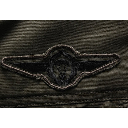 Herrenjacke Militärgrün Eleganter Schnitt Bequeme Passform 6