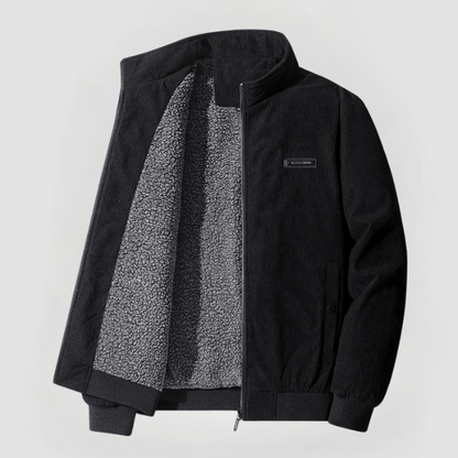 Herrenjacke Winter Cord Warm Stilvoll Hochwertig 2