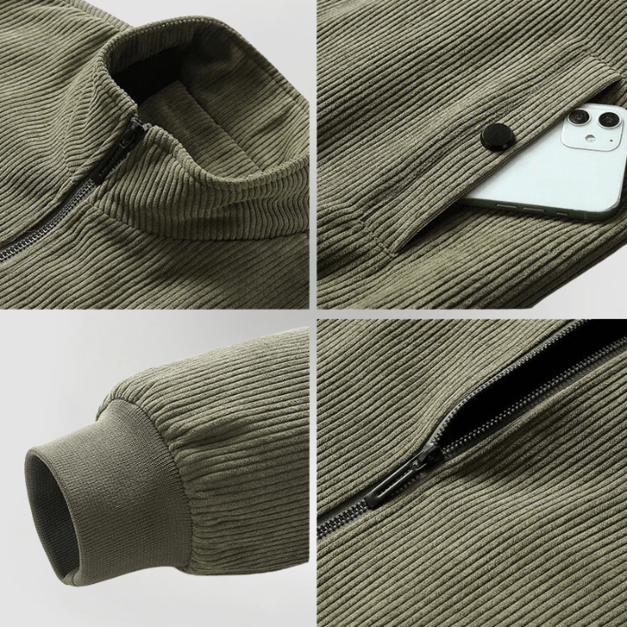 Herrenjacke Winter Cord Warm Stilvoll Hochwertig 4