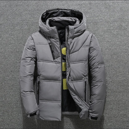 Herrenjacke Winter Daunenjacke Modern Isolierend Leicht 3