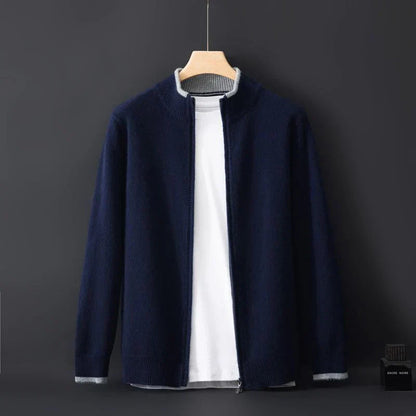 Herrenjacke Zip Jacke Modern Luxuriös Kaschmir Weich 4