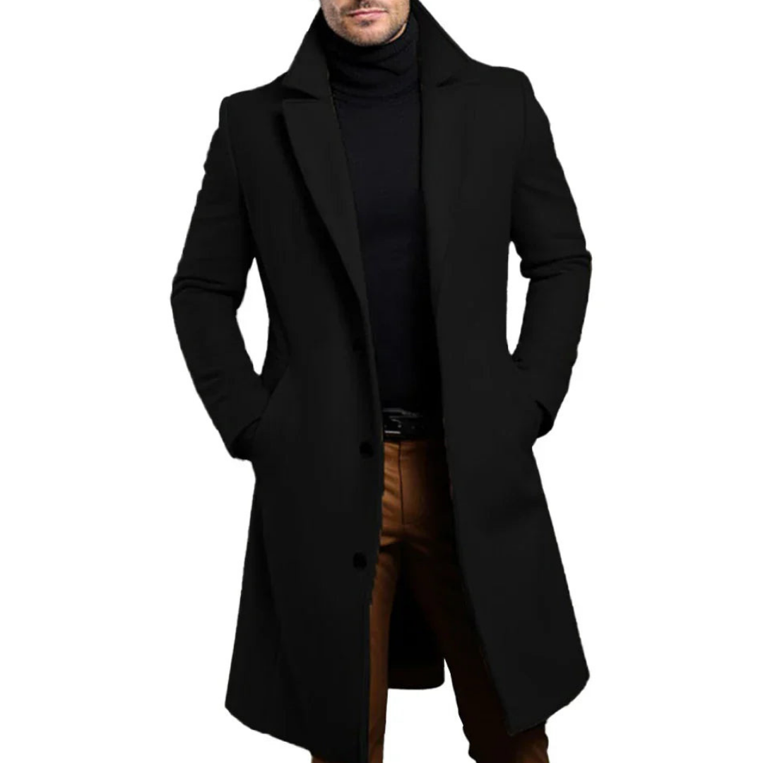 Herrenmantel Lang Elegant Isoliert Robuste Materialien für Winter 1