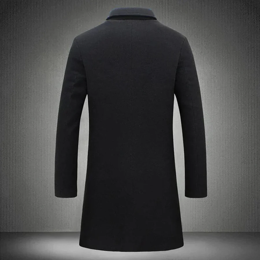 Herrenmantel Lang Elegant Isoliert Robuste Materialien für Winter 3