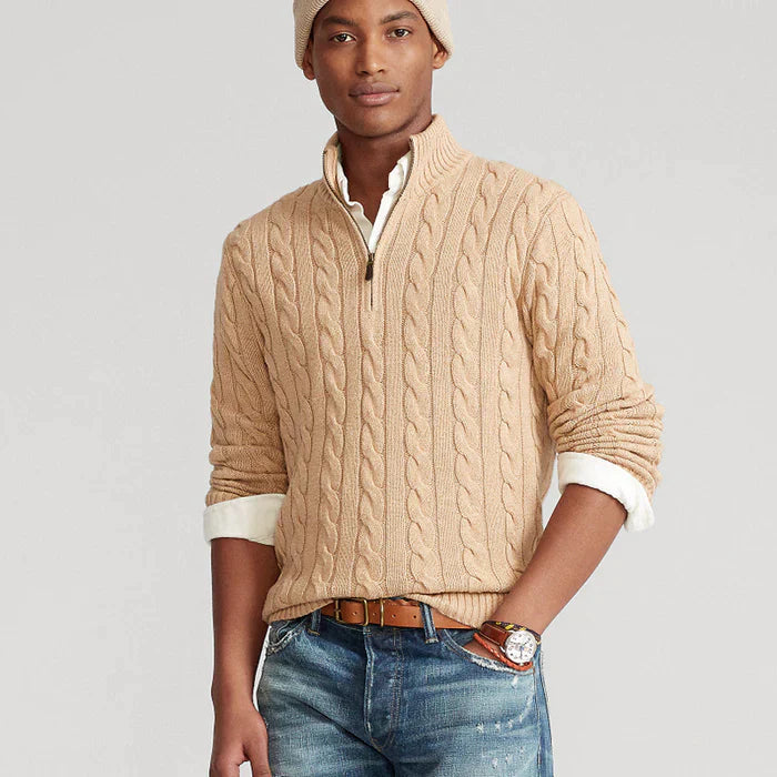 Herrenpullover Klassisch Warm Aus Reiner Wolle Ideal Für Büro Und Freizeit 1