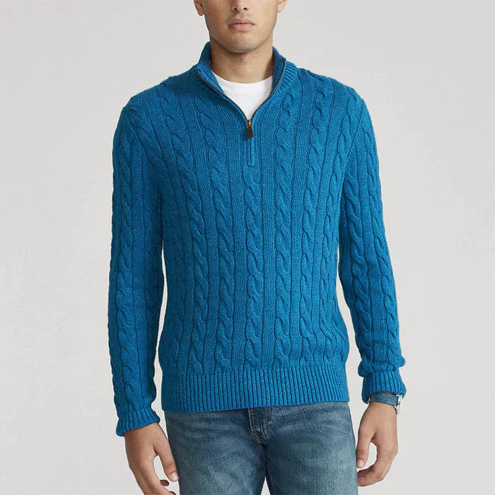 Herrenpullover Klassisch Warm Aus Reiner Wolle Ideal Für Büro Und Freizeit 2