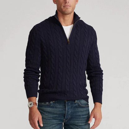 Herrenpullover Klassisch Warm Aus Reiner Wolle Ideal Für Büro Und Freizeit 3