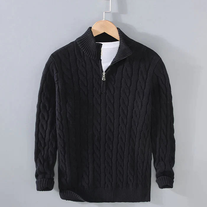 Herrenpullover Klassisch Warm Aus Reiner Wolle Ideal Für Büro Und Freizeit 4