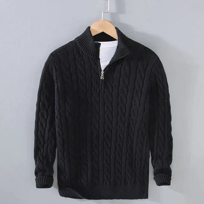Herrenpullover Klassisch Warm Aus Reiner Wolle Ideal Für Büro Und Freizeit 4