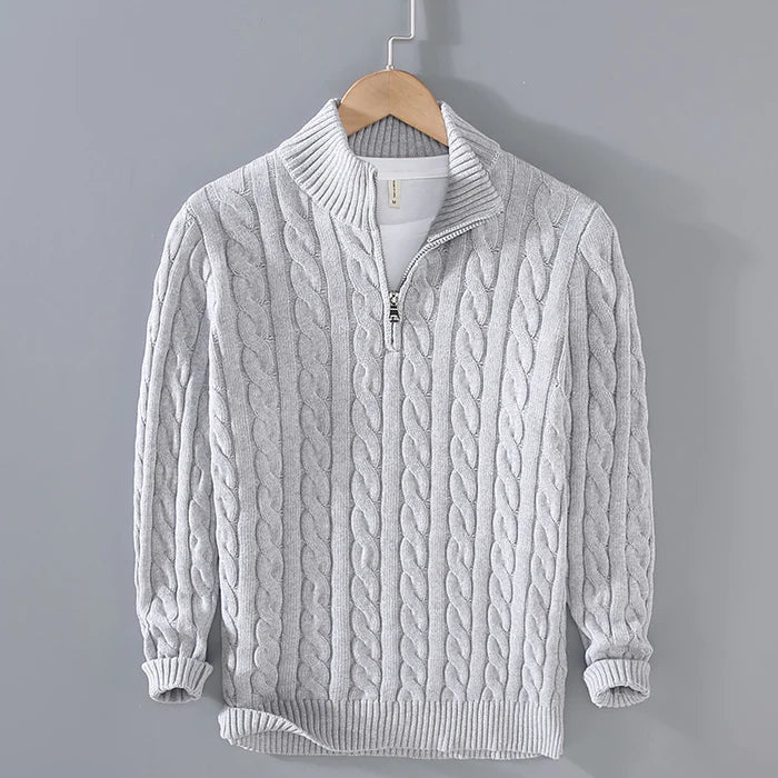Herrenpullover Klassisch Warm Aus Reiner Wolle Ideal Für Büro Und Freizeit 5