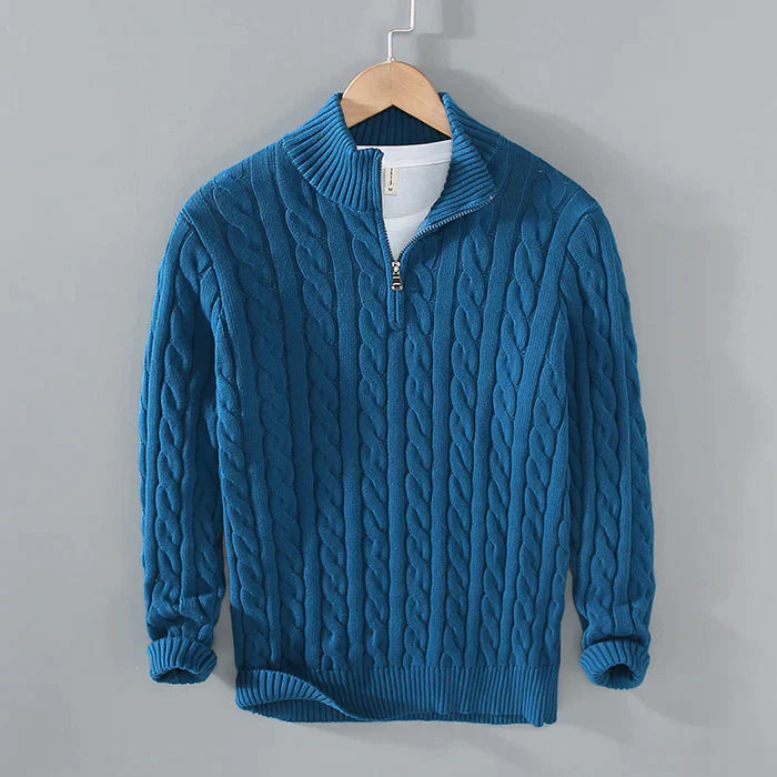 Herrenpullover Klassisch Warm Aus Reiner Wolle Ideal Für Büro Und Freizeit 8
