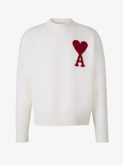 Herrenpullover Modisch Mit Herzmotiv Weiche Textur 1