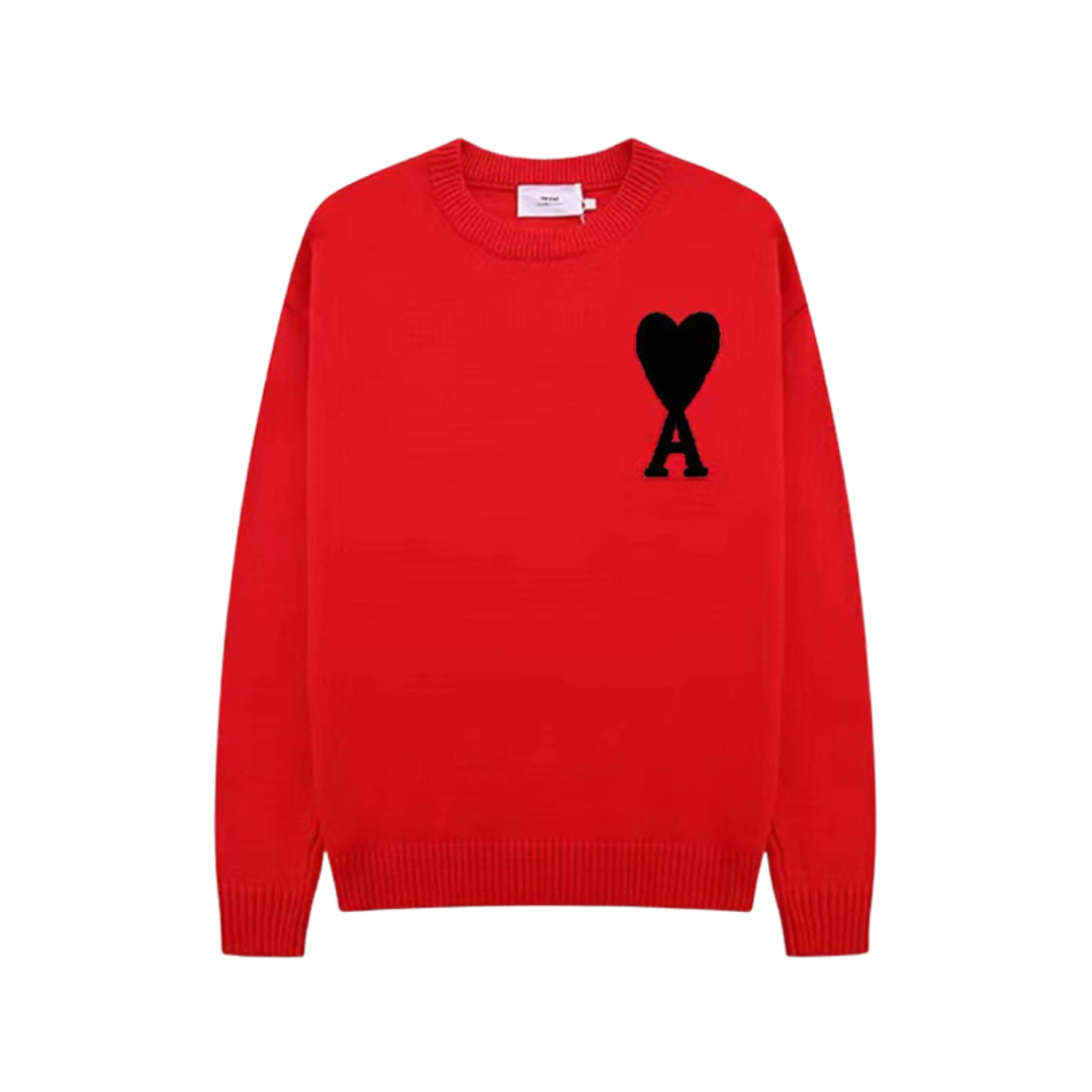 Herrenpullover Modisch Mit Herzmotiv Weiche Textur 5