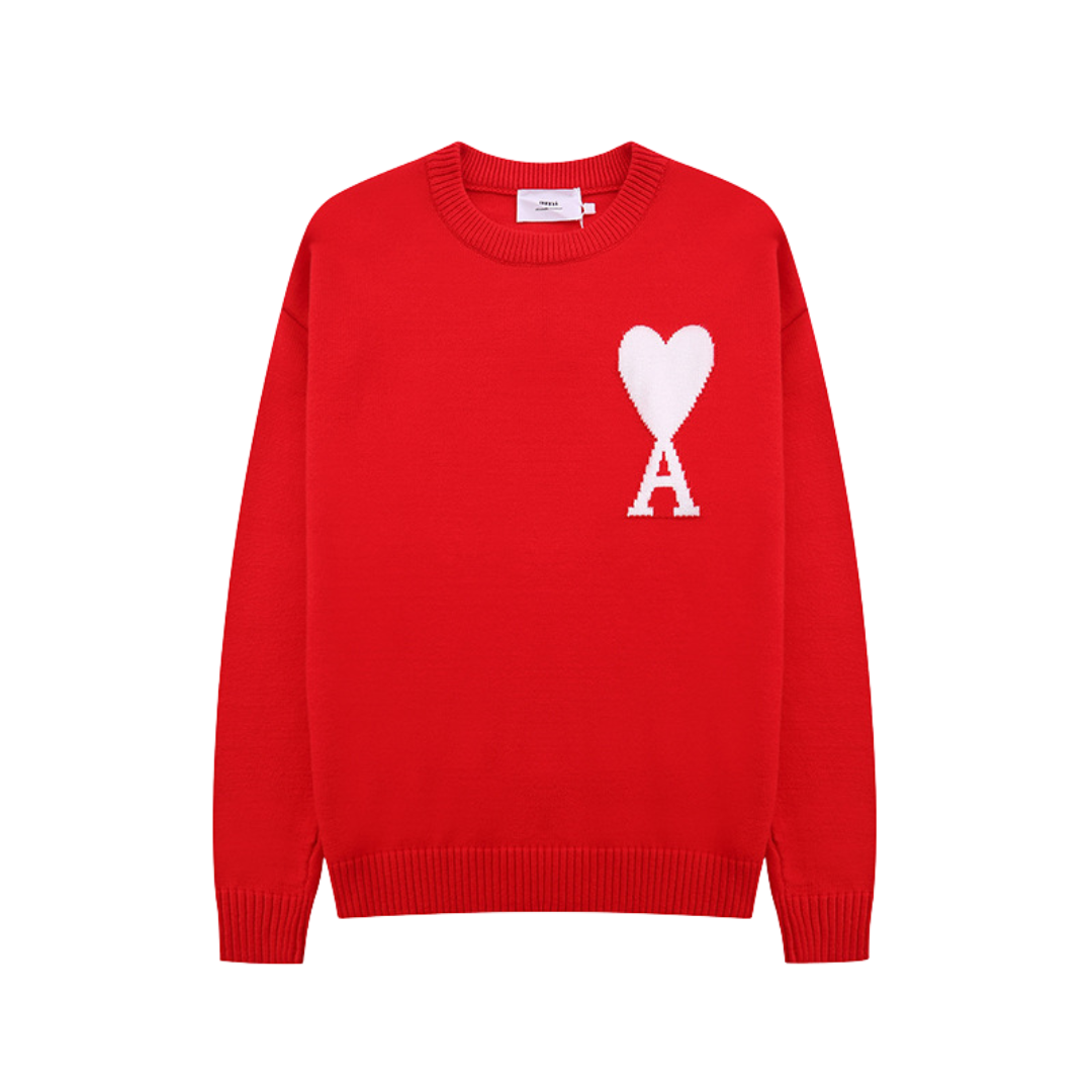Herrenpullover Modisch Mit Herzmotiv Weiche Textur 6