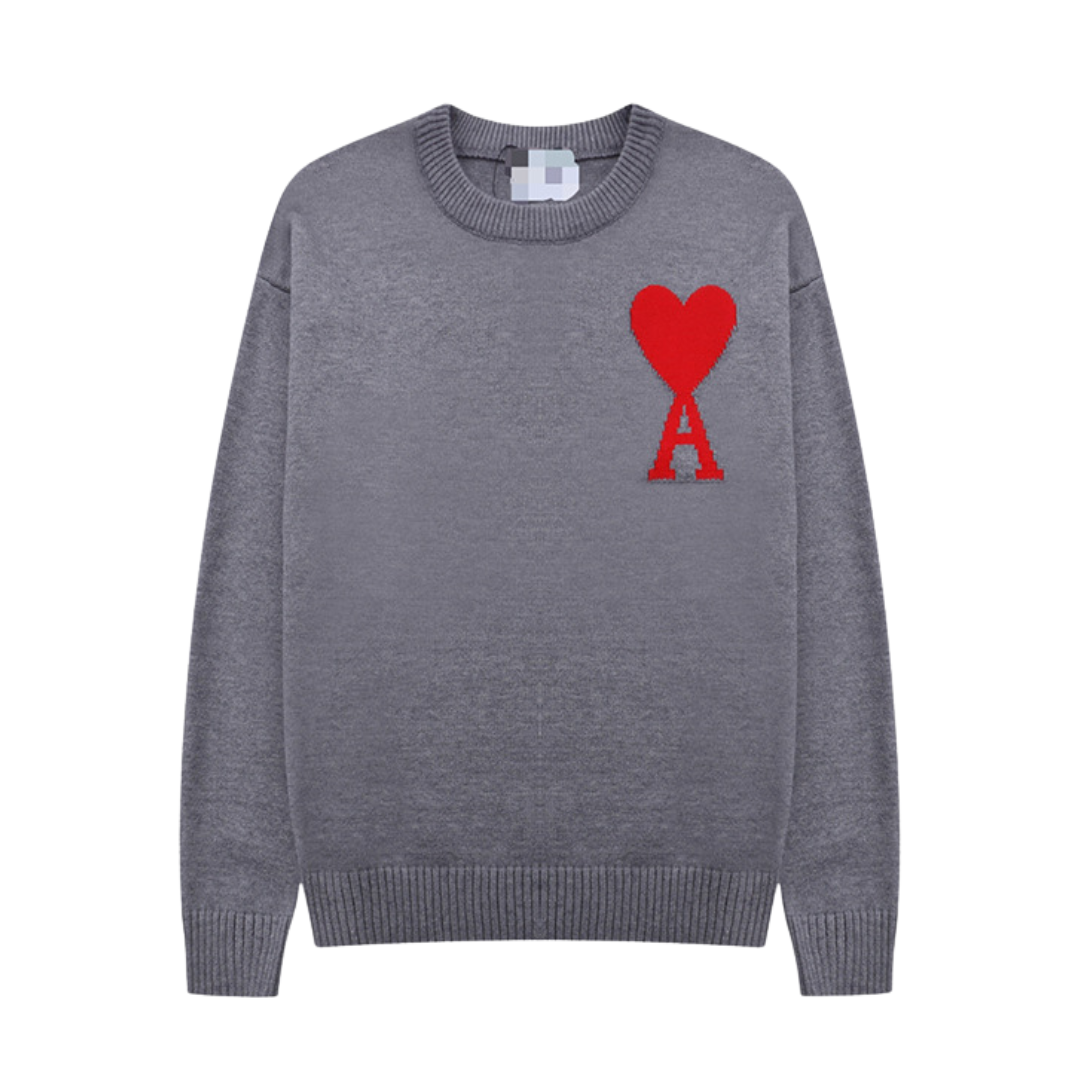 Herrenpullover Modisch Mit Herzmotiv Weiche Textur 9