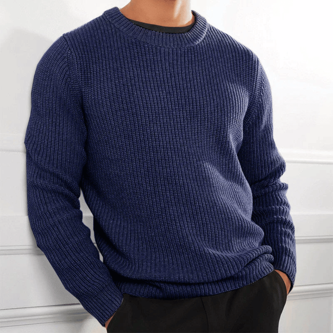 Herrenpullover Rundhalsausschnitt Elegantes Design Hochwertige Materialien 0