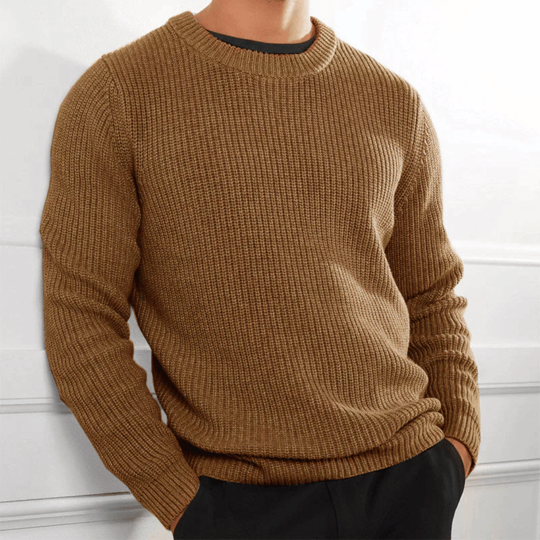 Herrenpullover Rundhalsausschnitt Elegantes Design Hochwertige Materialien 1