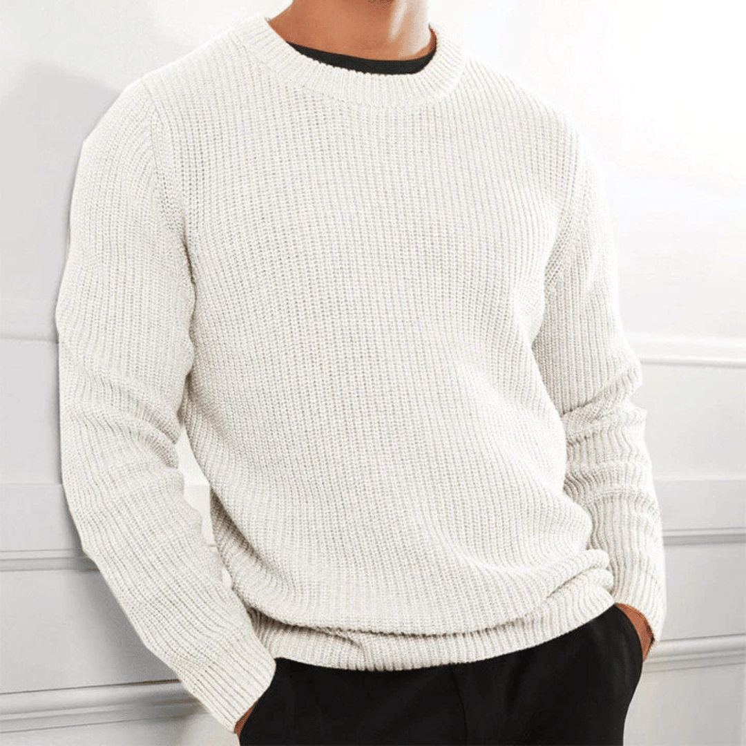 Herrenpullover Rundhalsausschnitt Elegantes Design Hochwertiger Kaschmir 3