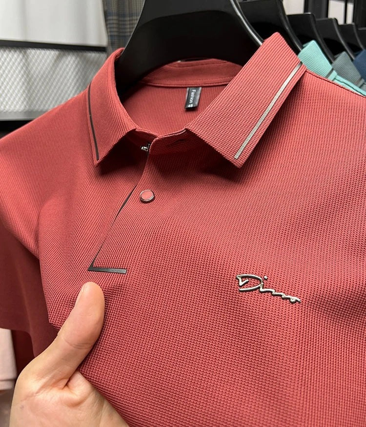 Herren Polo Shirt Schwarz Größe M Polyamid-4