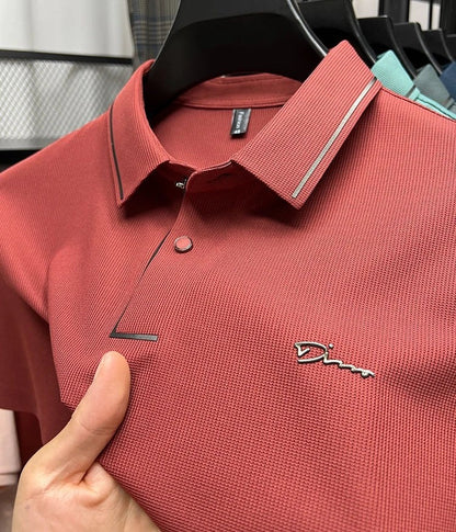 Herren Polo Shirt Schwarz Größe M Polyamid-4