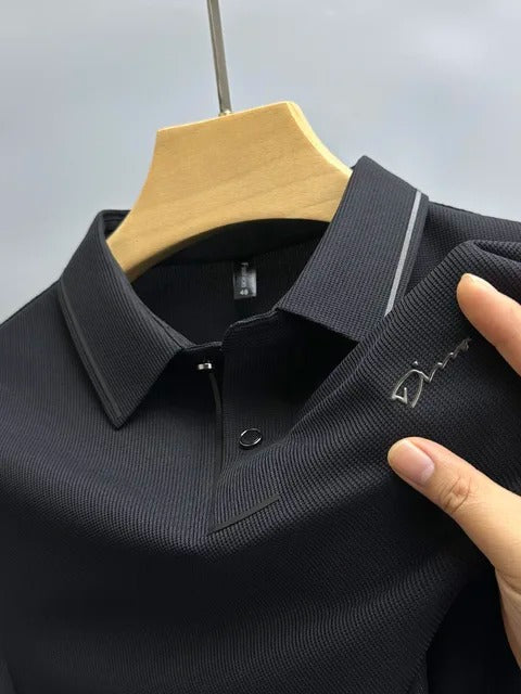 Variant image for Herren Polo Shirt Schwarz Größe M Polyamid-7