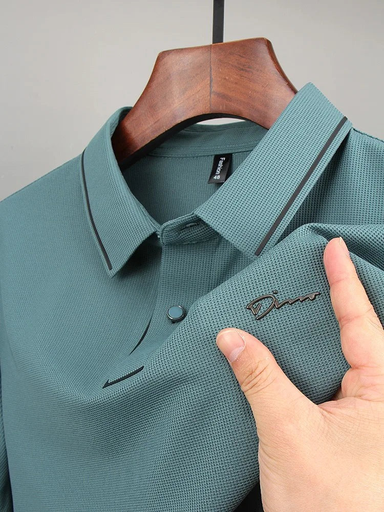 Herren Polo Shirt Schwarz Größe M Polyamid-6