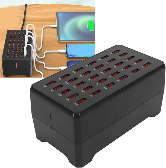 Hochleistungs-USB-Ladestation mit 30 Ports für gleichzeitiges Laden – Ideal für Büro, Zuhause und Gastronomie 2
