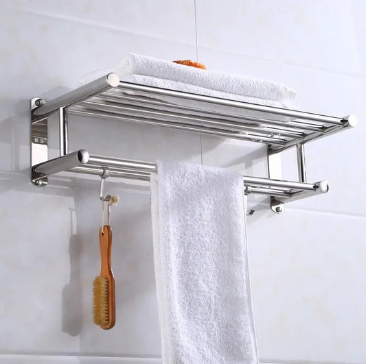 Hochwertiger Handtuchhalter aus Edelstahl – Wandmontage für modernes Bad, platzsparend und rostfrei 0