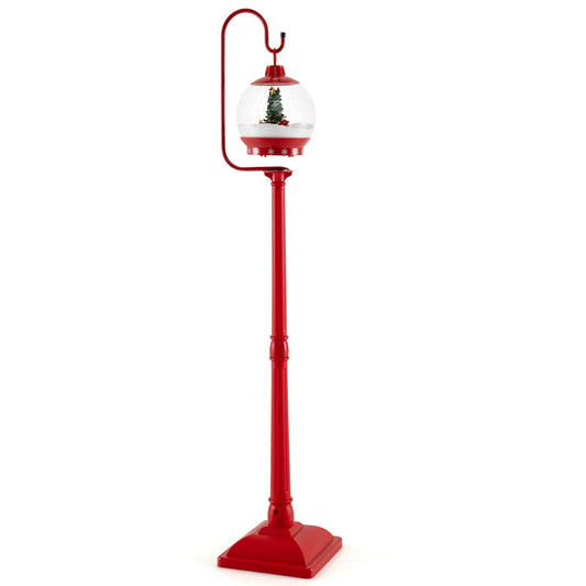 HolidayPost – 68 Zoll Weihnachtslaterne mit magischer Schneekugel 0