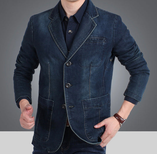 Eleganter Herren Blazer Mit Revers – Vielseitig, Bequem & Stilvoll-1