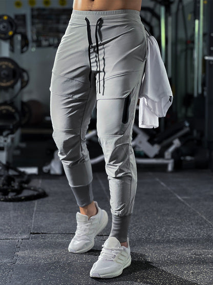 Herren Sport Jogginghose Atmungsaktiv Slim Fit Elastischer Bund-3