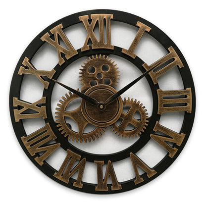 Industrielle Wanduhr Holz im Vintage-Stil – Zeitlose Eleganz für jedes Zuhause oder Büro 4
