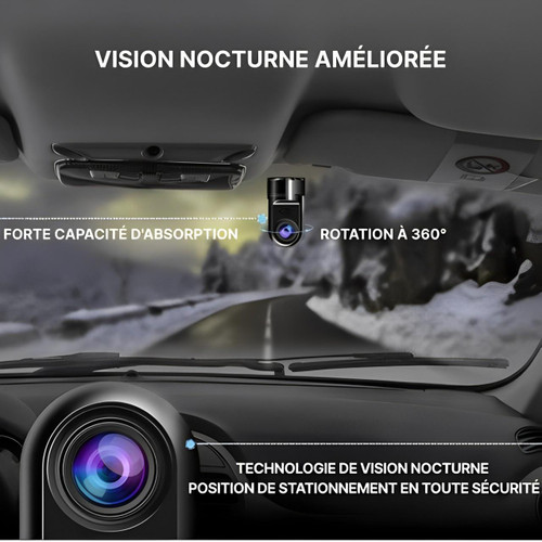 Intelligente Dashcam Auto mit AI Parküberwachung und ADAS Fahrassistenzsystem 2