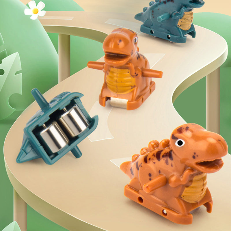Interaktive Dinosaurier-Rennstrecke mit Automatischer Kletterfunktion und Bunter LED-Beleuchtung – Spielzeug für Kinder ab 3 Jahren 4