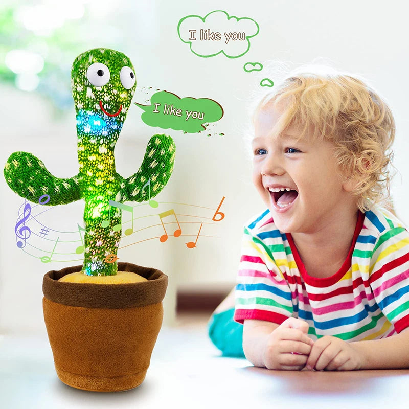 Interaktives Kaktus Plüschtier für Kinder – Sprechendes Kuscheltier zum Spielen und Dekorieren, Hochwertiges Plüsch-Spielzeug 5