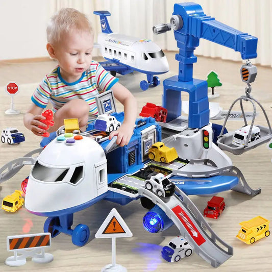 Interaktives Spielzeugflugzeug mit Zubehör für Kinder ab 1 Jahr – Gelb, Blau, Rot, Kreatives Spielzeug für Abenteuer 1