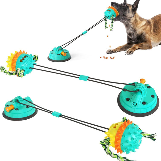Interaktives, selbstspielendes Haustierspielzeug – langlebiges Hundespielzeug mit Kaustangen und rollenden Bällen für alle Größen, fördert die Zahngesundheit 0
