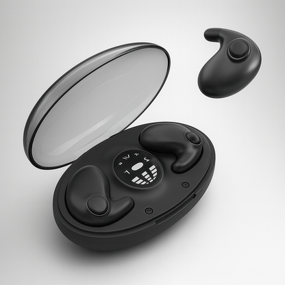 Kabellose Mini-Ohrhörer mit Geräuschunterdrückung für entspannten Schlaf – IPX5 Wasserbeständig, Bluetooth 5.3, 24 Stunden Akkulaufzeit 0