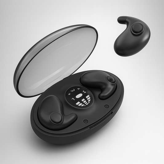 Kabellose Mini-Ohrhörer mit Geräuschunterdrückung für entspannten Schlaf – IPX5 Wasserbeständig, Bluetooth 5.3, 24 Stunden Akkulaufzeit 0