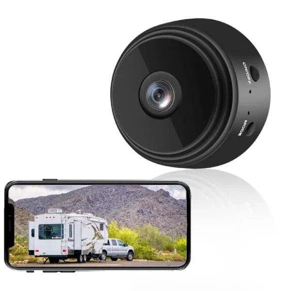Kabellose Rückfahrkamera HD für Wohnmobil und Lkw, 720P Bildqualität, drahtlose Verbindung, 360° verstellbar 0
