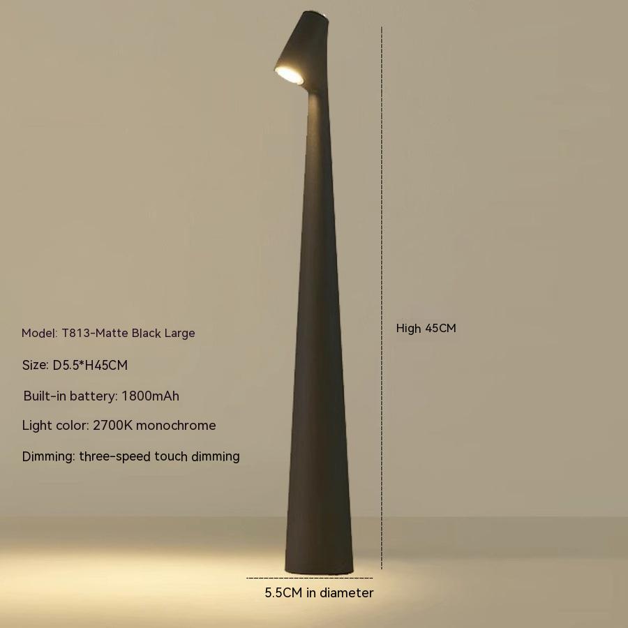 Kabellose Tischlampe SYDNEY Modernes Design Wiederaufladbar Metall und Glas LED 0