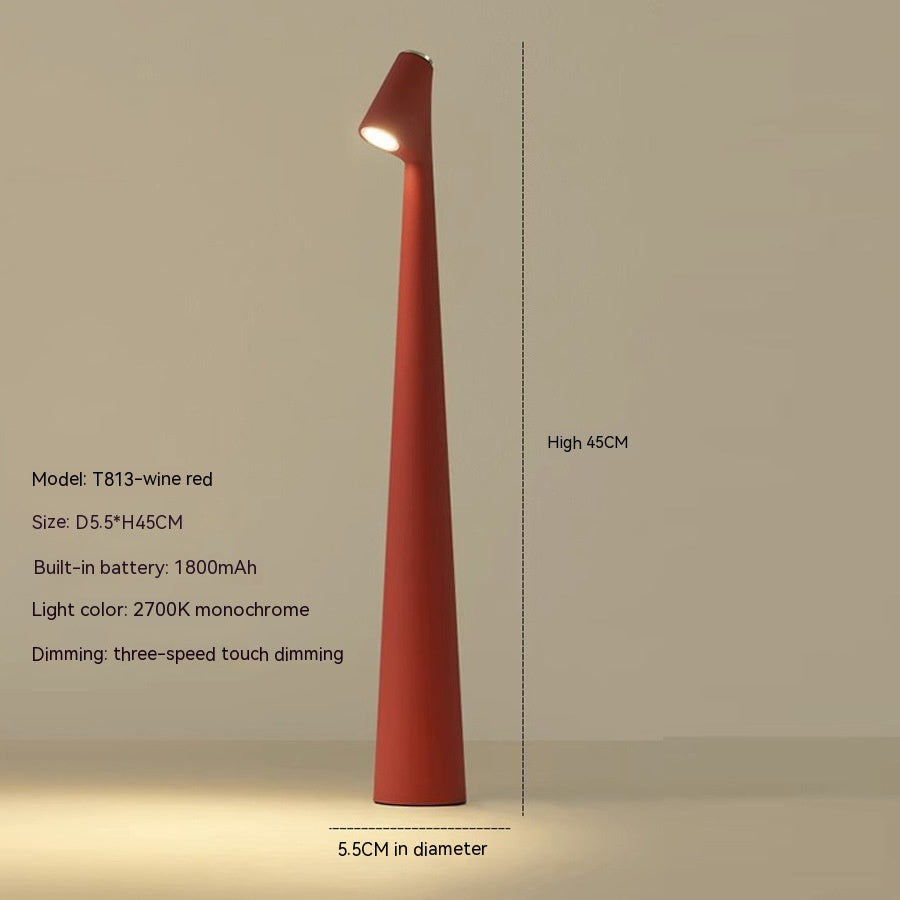 Kabellose Tischlampe SYDNEY Modernes Design Wiederaufladbar Metall und Glas LED 13