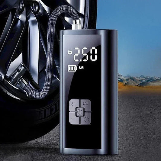 Kabelloser Luftkompressor 150 PSI Kompakt 6000mAh für Auto und Fahrrad 0