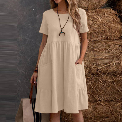 Variant image for Damen Kleid Schwarz Größe M Polyester - Sommerkleid für Stilvolle Tage-13