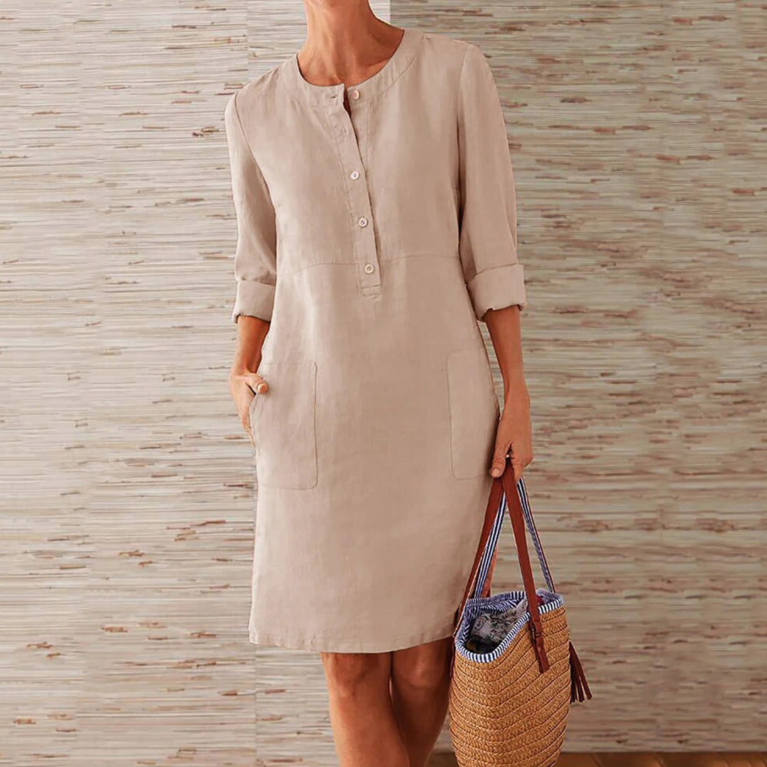 Variant image for ELISA - Bequemes Sommerkleid Damen aus Nachhaltigem Polyester, Lang und Atmungsaktiv-7