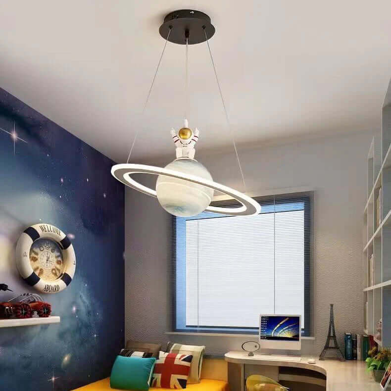 Kinderlampe LED Hängeleuchte Planeten Design Metall Acryl für Kinderzimmer 2