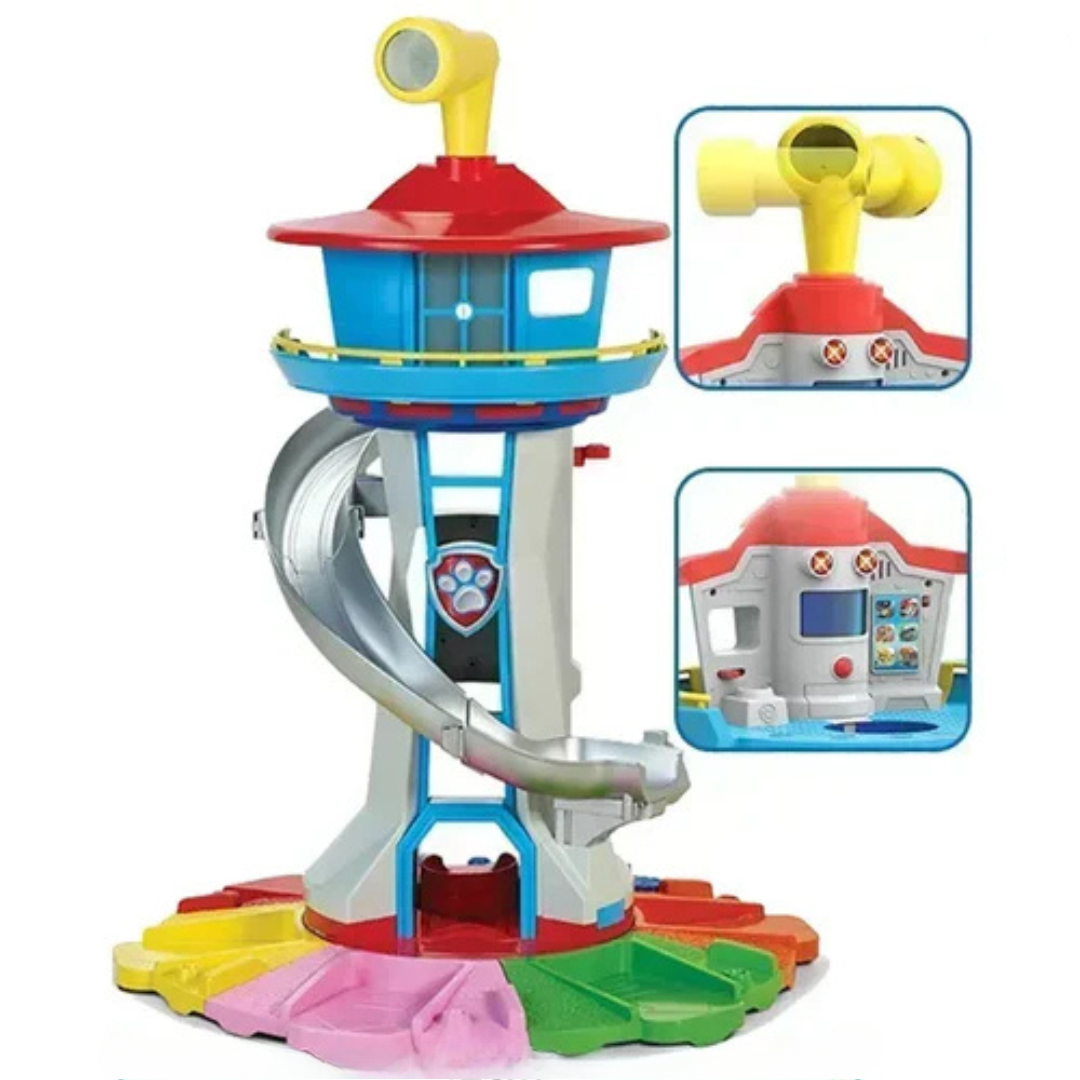 Kinderspielturm mit Rutsche und Figuren 2