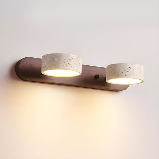 Klaro | Elegante, von Travertin inspirierte Wandleuchte für modernes Wohnen 0