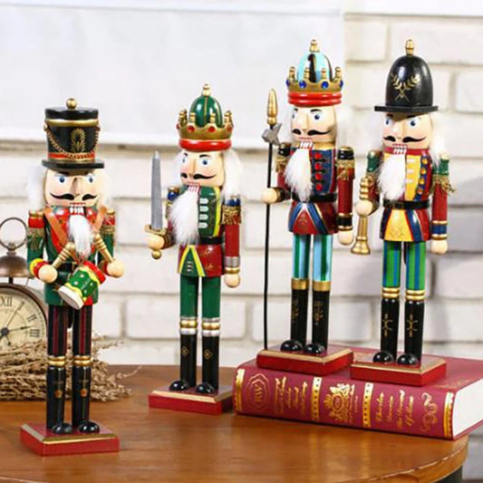 Klassische 30 cm Notenknacker Figur für Weihnachtsdekoration – Nostalgisches Ornament für Festliche Stimmung 1
