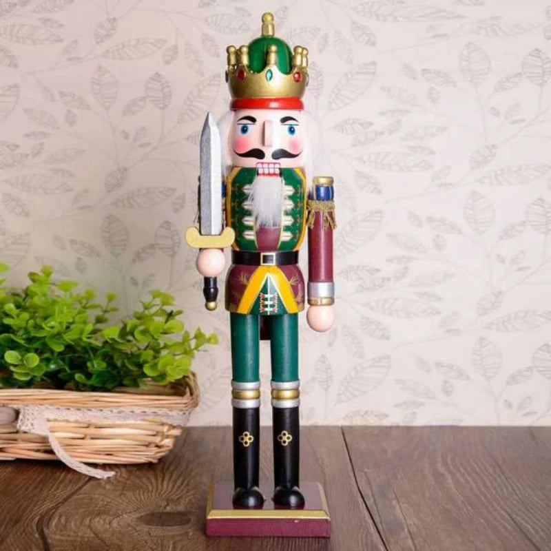 Klassische 30 cm Notenknacker Figur für Weihnachtsdekoration – Nostalgisches Ornament für Festliche Stimmung 6