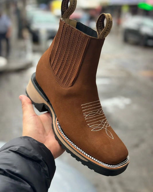 Klassische Unisex Cowboy-Stiefel aus Leder – Bequeme Westernstiefel für Herren und Damen mit zeitloser Ästhetik 1